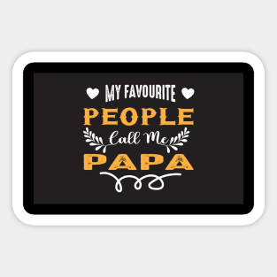 papa t-shirt design Sticker